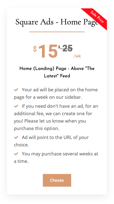 Square Ads - Home Page