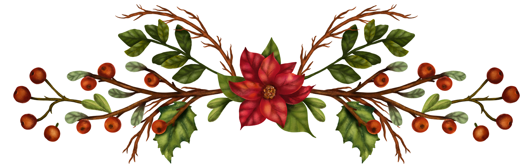 Poinsettia Garland Poinsettia Garland