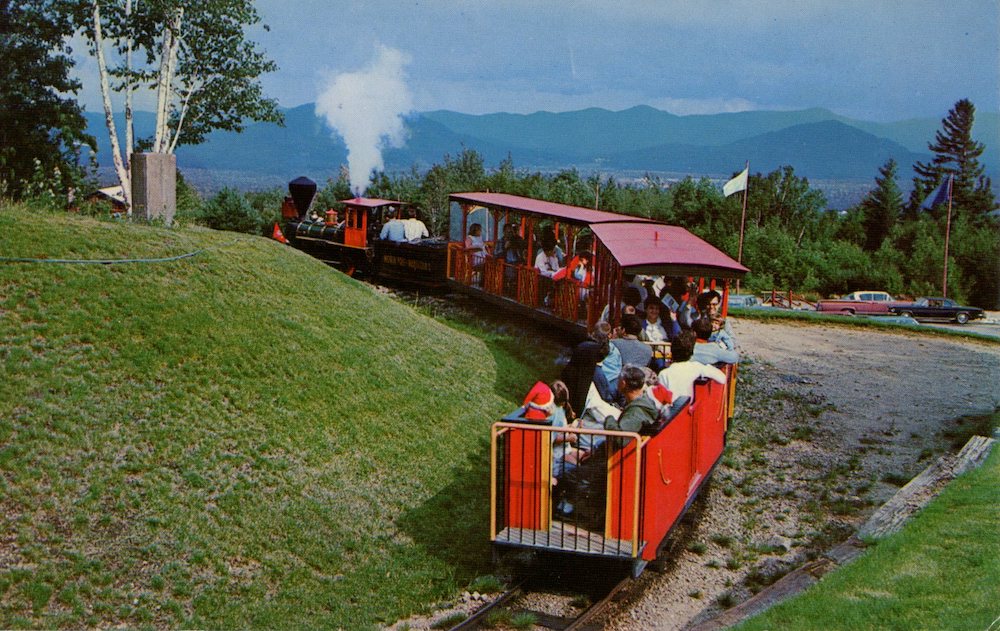 Candy Cane Express, Vintage Postcard, circa 1950s