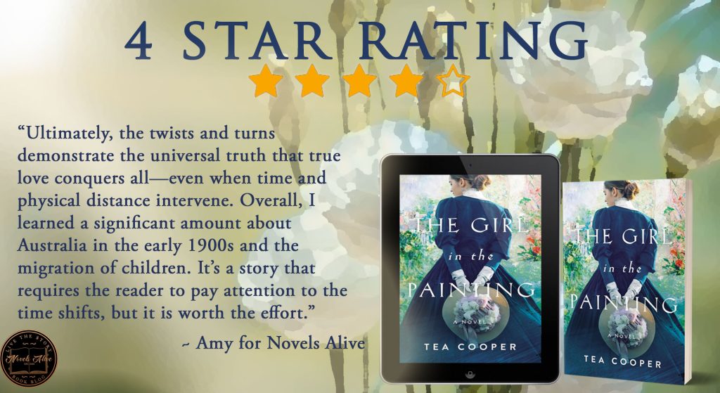 Novels Alive 4 STAR REVIEW THE GIRL IN THE PAINTING by Tea Cooper