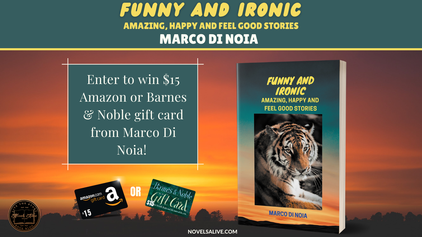 Novels Alive | BOOK BLAST: FUNNY AND IRONIC: Amazing, Happy and Feel Good  Stories by Marco Di Noia Plus Giveaway!