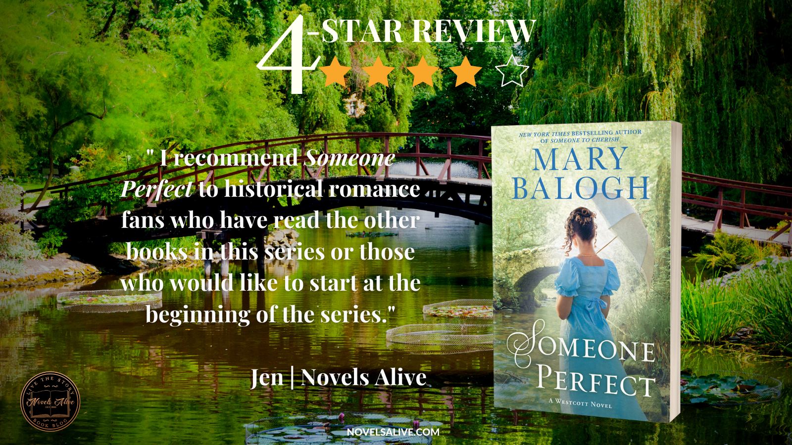 Novels Alive  4 STAR REVIEW: SOMEONE PERFECT by Mary Balogh