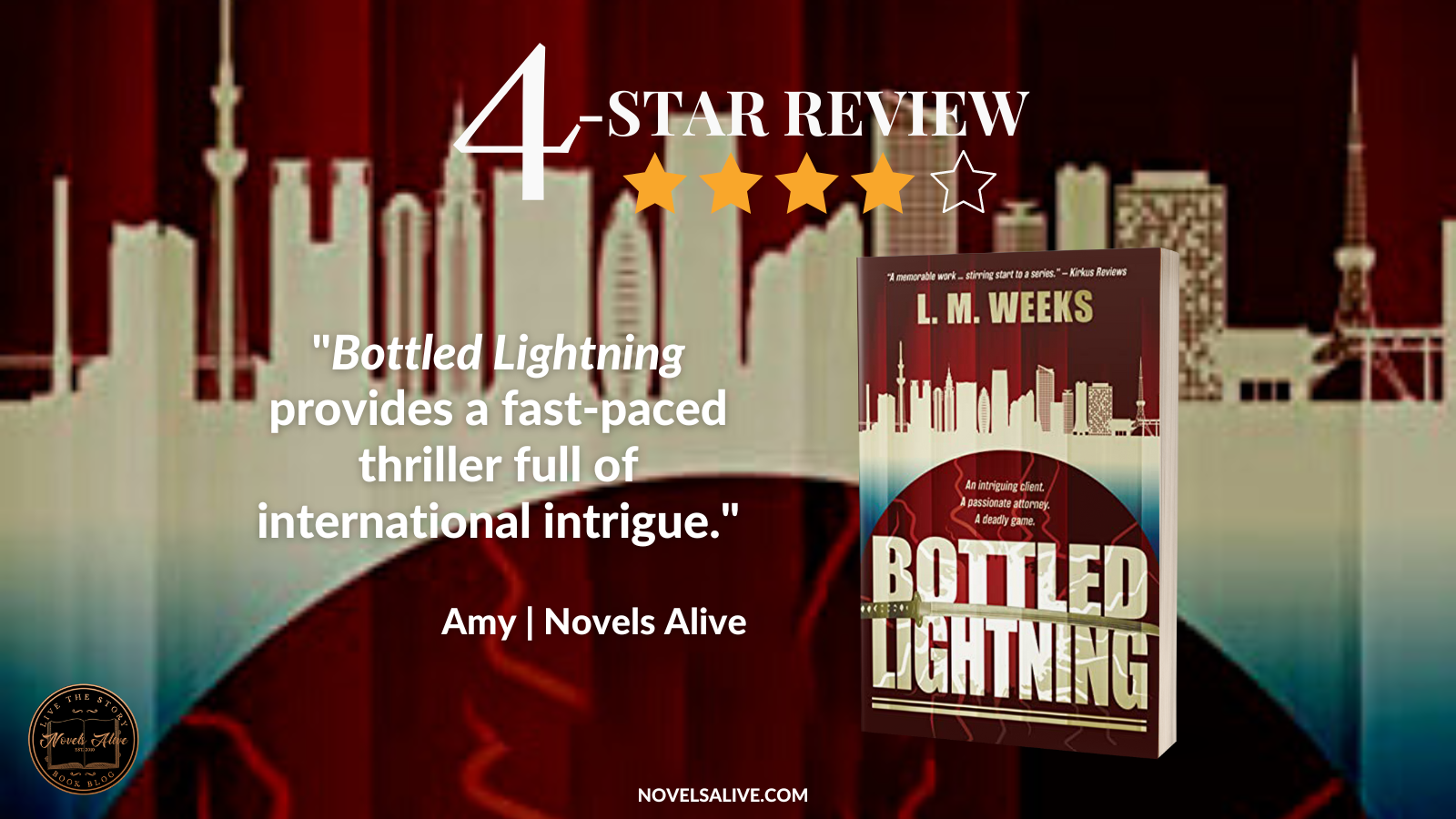 Novels Alive | 4-STAR REVIEW: BOTTLED LIGHTNING By . Weeks