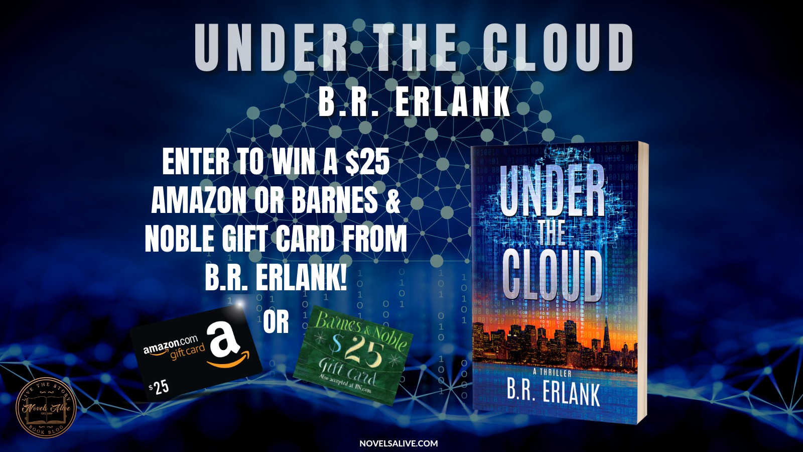 Novels Alive SPOTLIGHT UNDER THE CLOUD by B.R. Erlank Plus Giveaway!