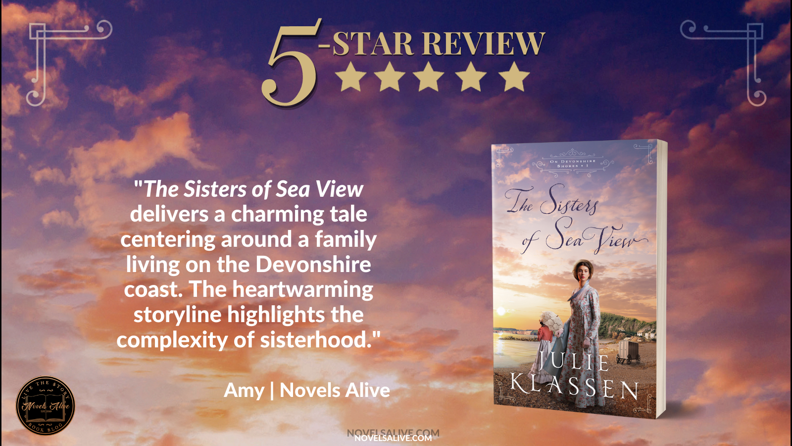 Novels Alive 5 Star Review The Sisters Of Sea View By Julie Klassen