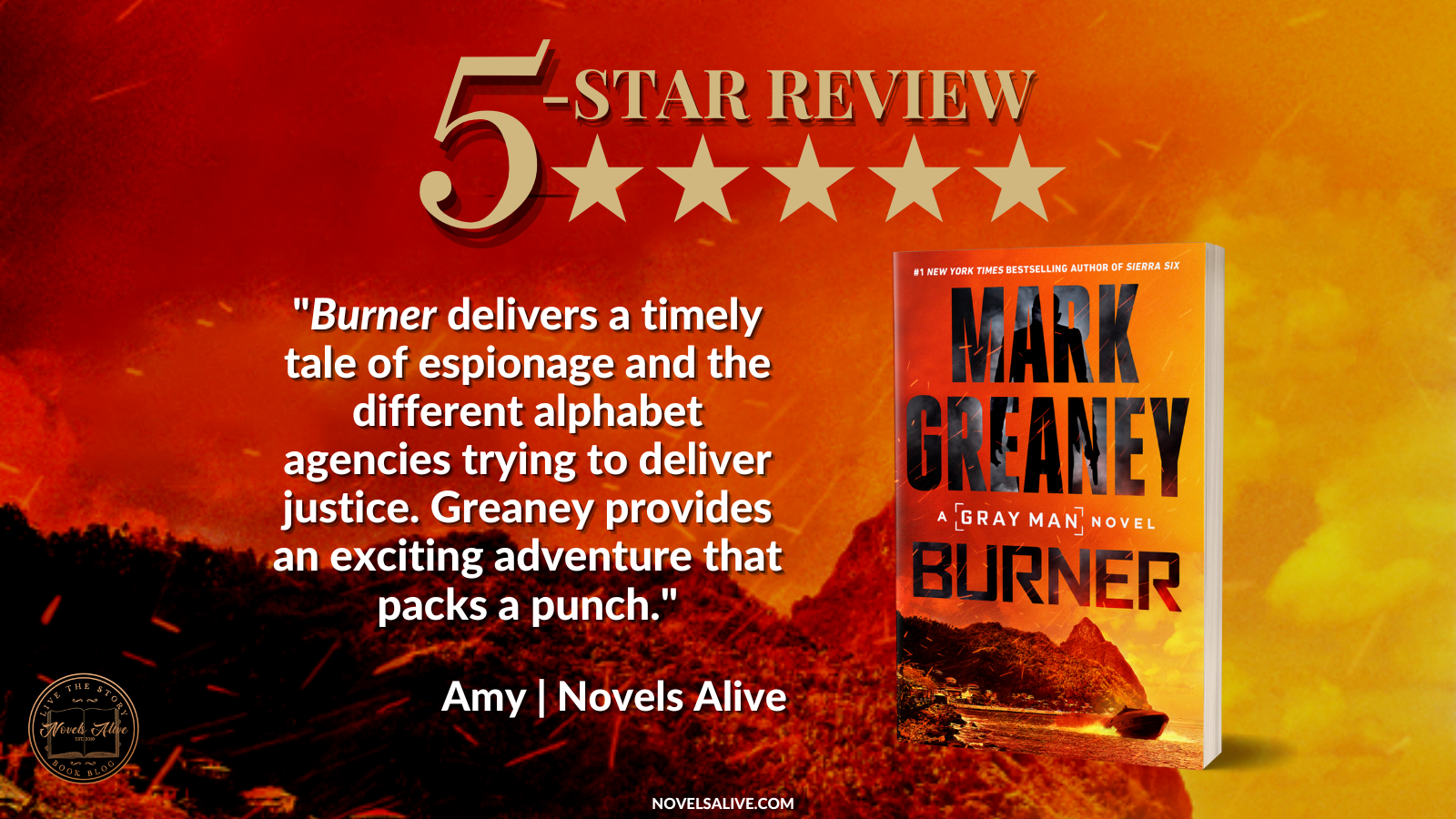 The Gray Man returns in Mark Greaney's new thriller 'Burner