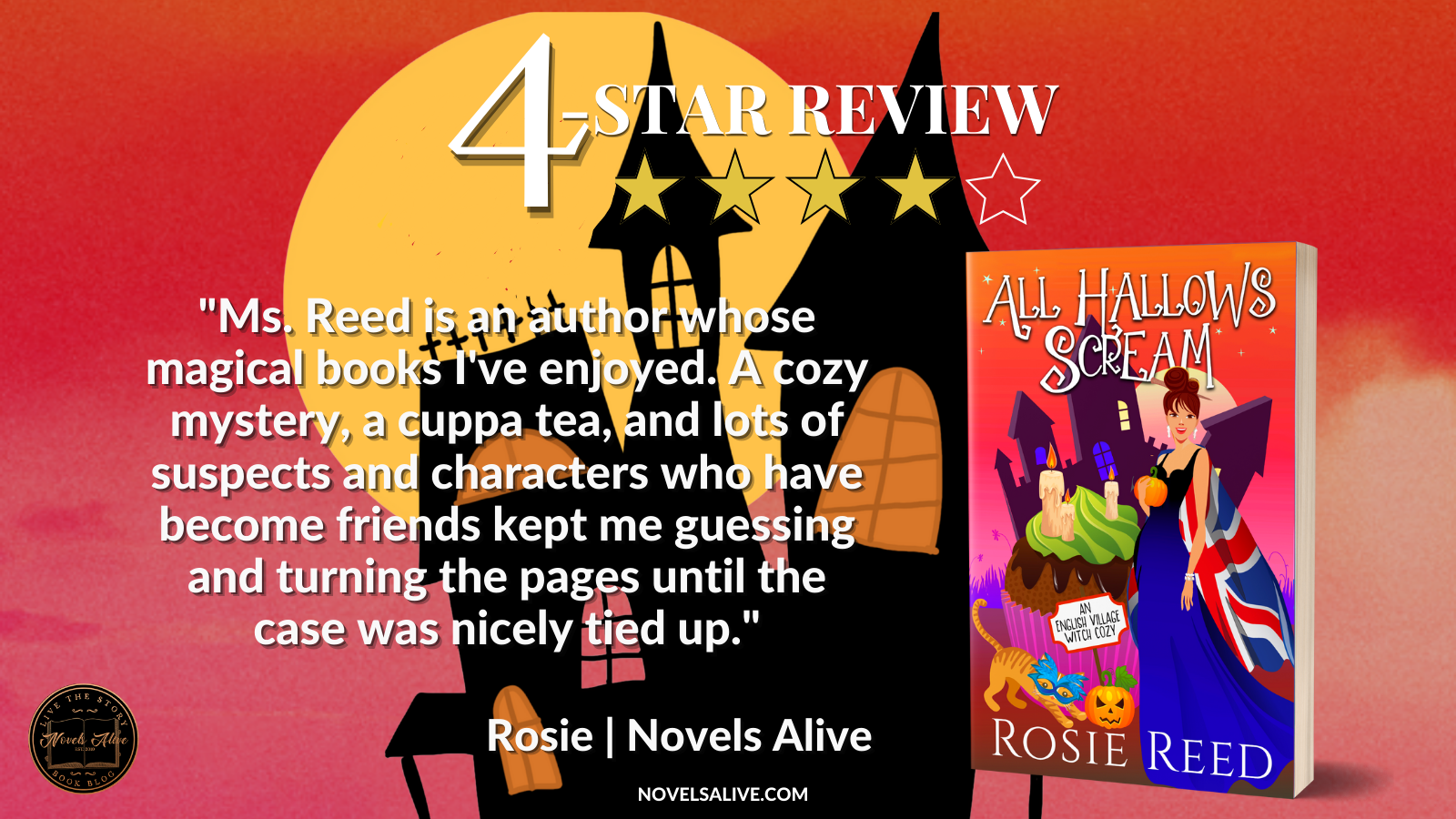 Novels Alive  4-STAR REVIEW: A WITCH IN TIME SOLVES NINE by Rosie Reed