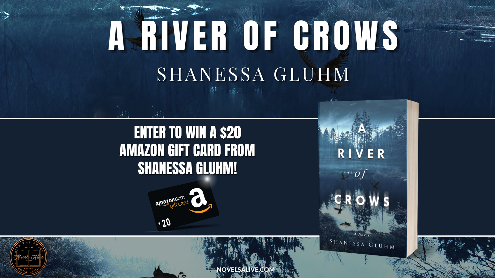 Novels Alive | SPOTLIGHT: A RIVER OF CROWS by Shanessa Gluhm Plus Giveaway!