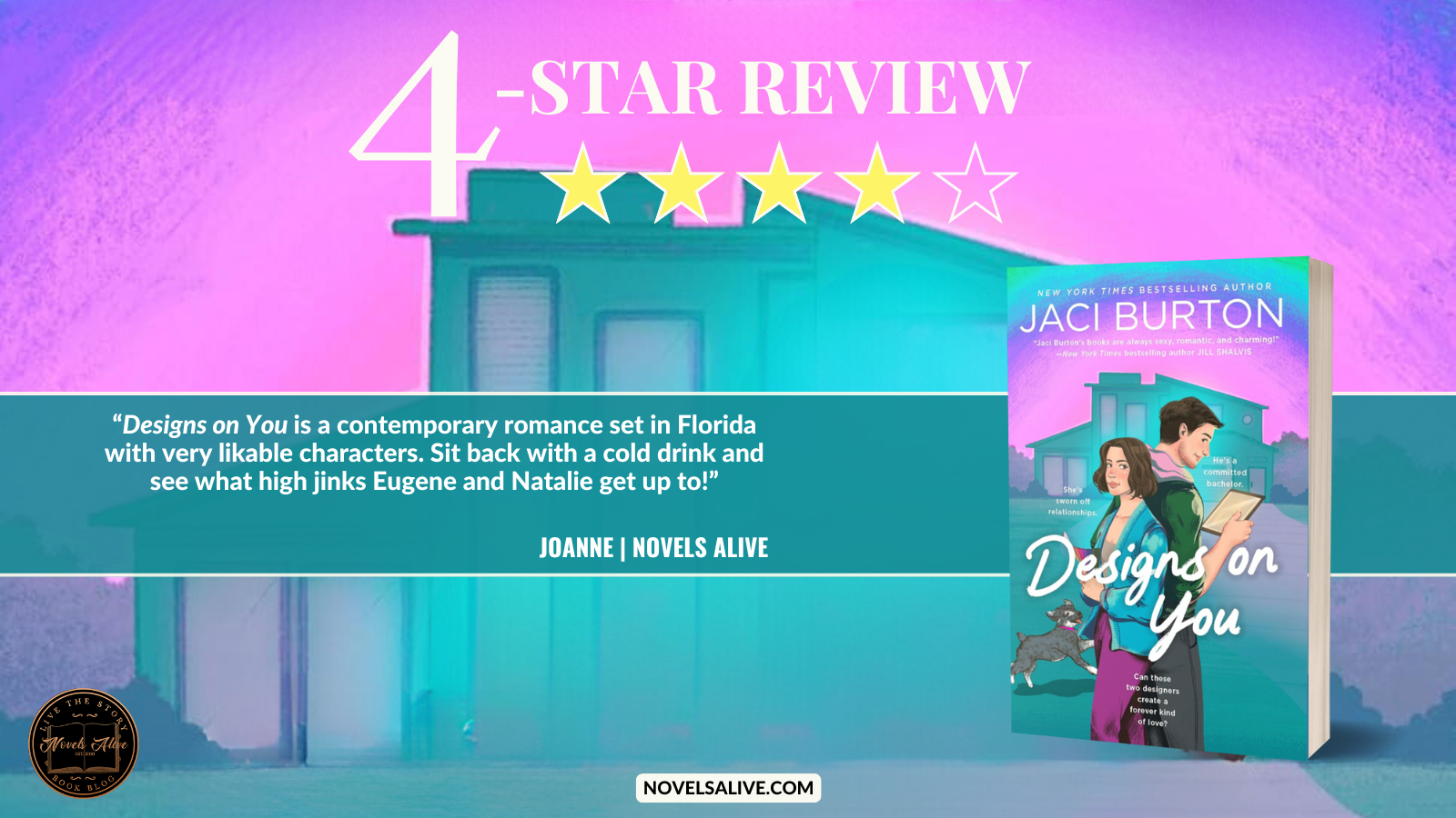 Novels Alive | 4-STAR REVIEW: DESIGNS ON YOU by Jaci Burton