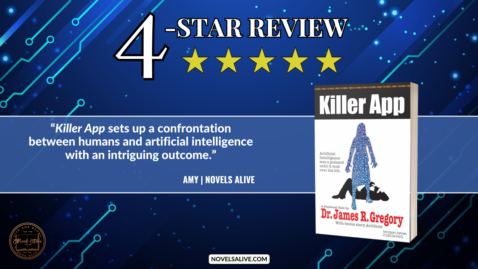 Novels Alive | 4-STAR REVIEW: KILLER APP by James Gregory