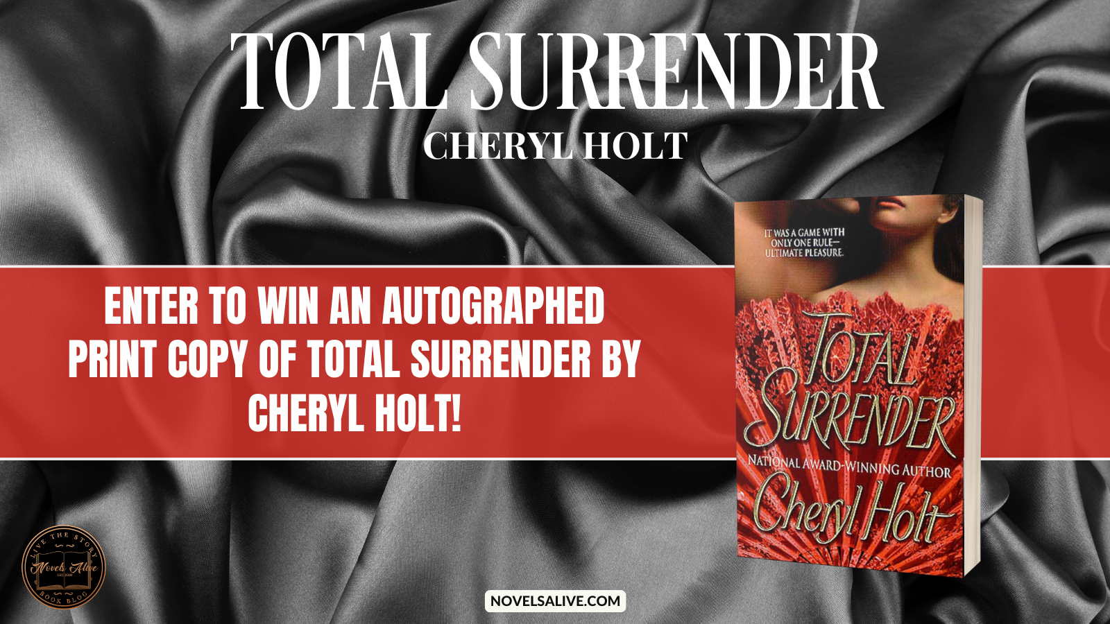 Novels Alive | GIVEAWAY: TOTAL SURRENDER by Cheryl Holt