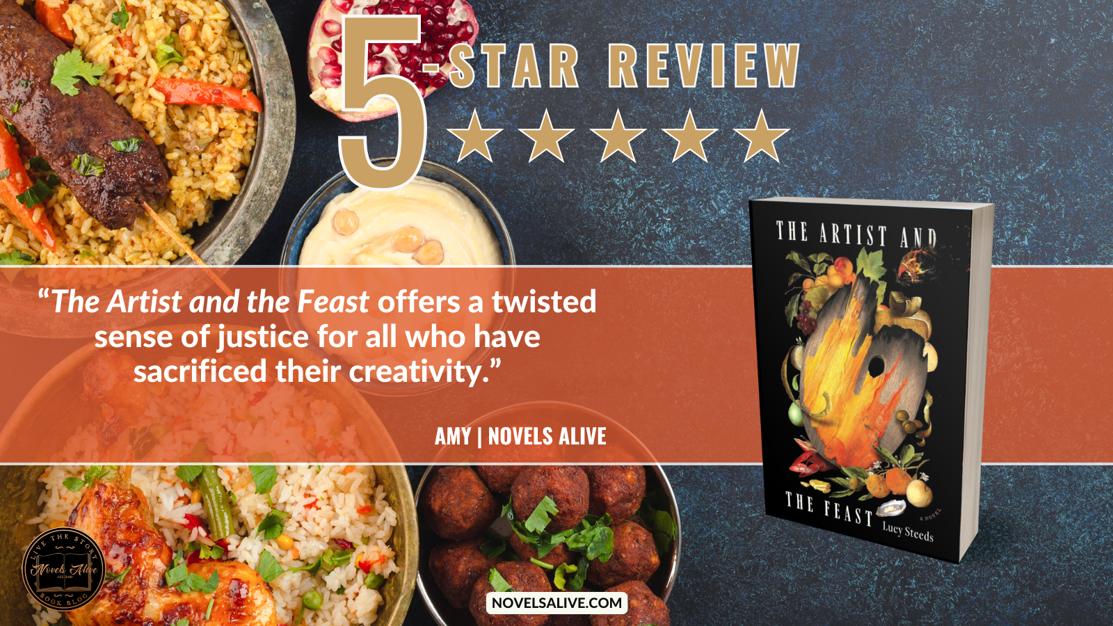 Novels Alive 5 STAR REVIEW THE ARTIST AND THE FEAST By Lucy Steeds novels-alive-5-star-review-the-artist-and-the-feast-by-lucy-steeds