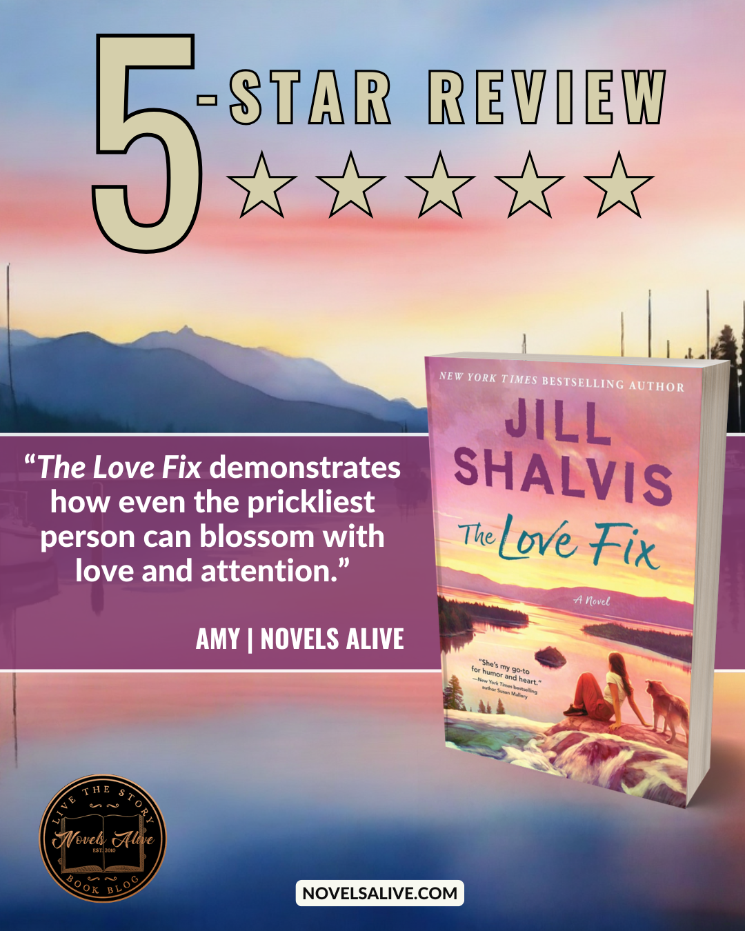 Novels Alive | 5-STAR REVIEW: THE LOVE FIX by Jill Shalvis