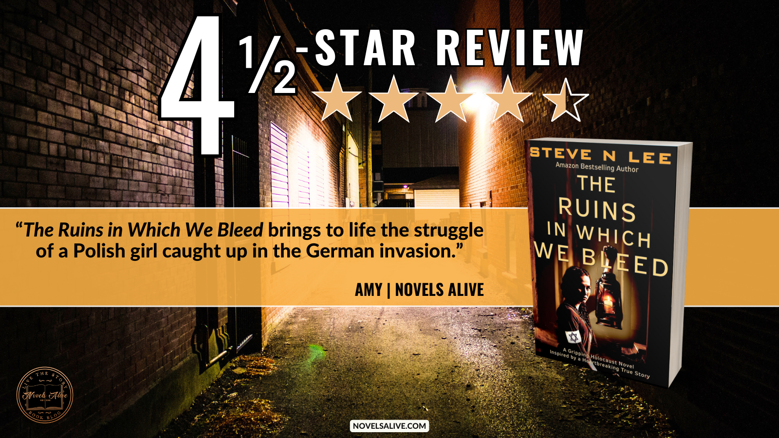 Novels Alive | 4.5-STAR REVIEW: THE RUINS IN WHICH WE BLEED by Steve N Lee