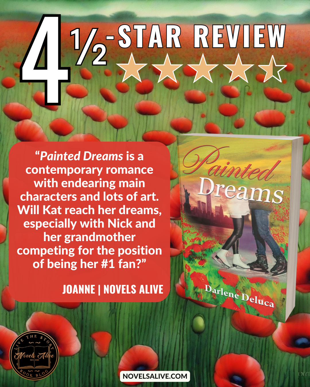 Novels Alive | 4.5-STAR REVIEW: PAINTED DREAMS by Darlene Deluca