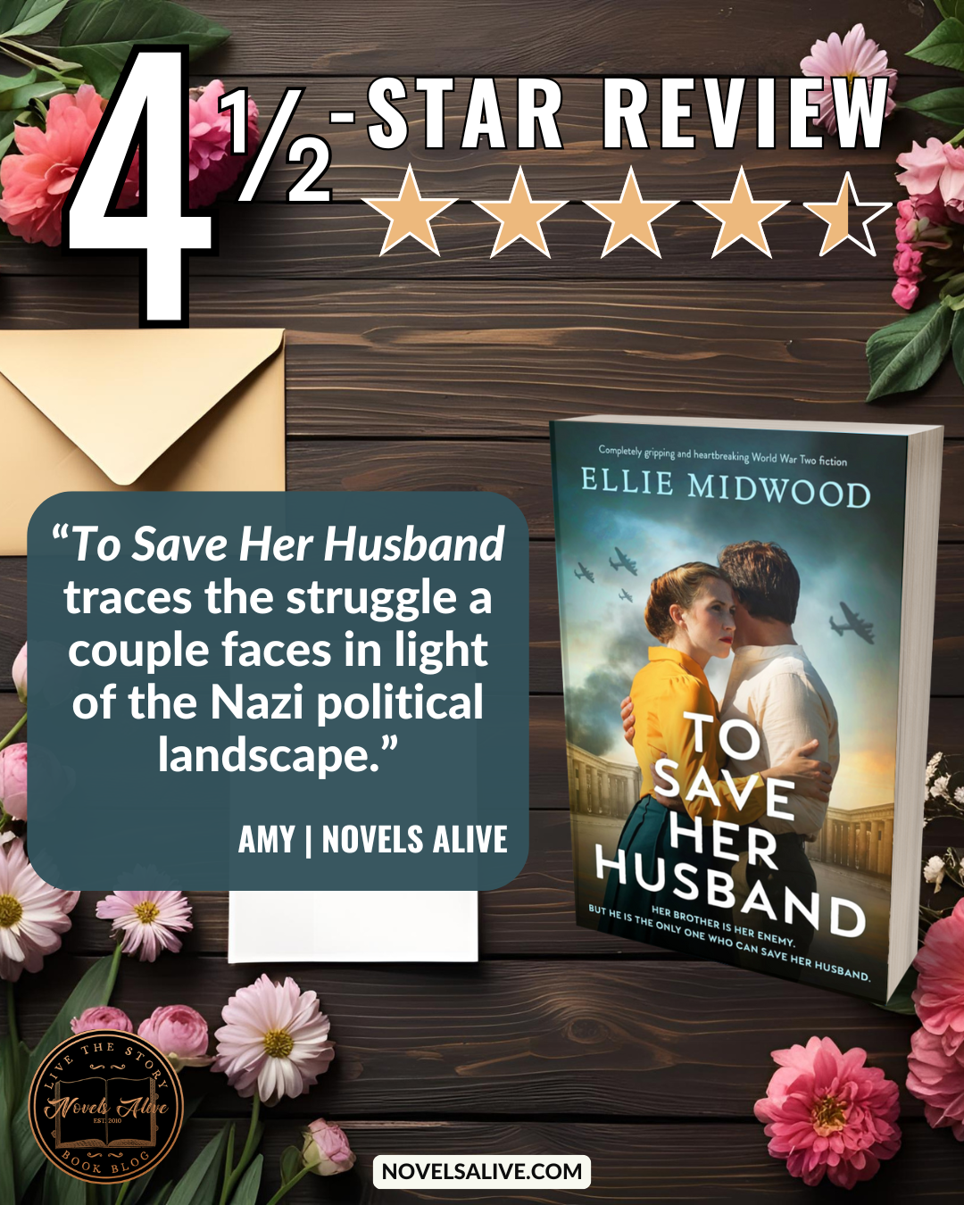 Novels Alive | 4.5-STAR REVIEW: TO SAVE HER HUSBAND by Ellie Midwood