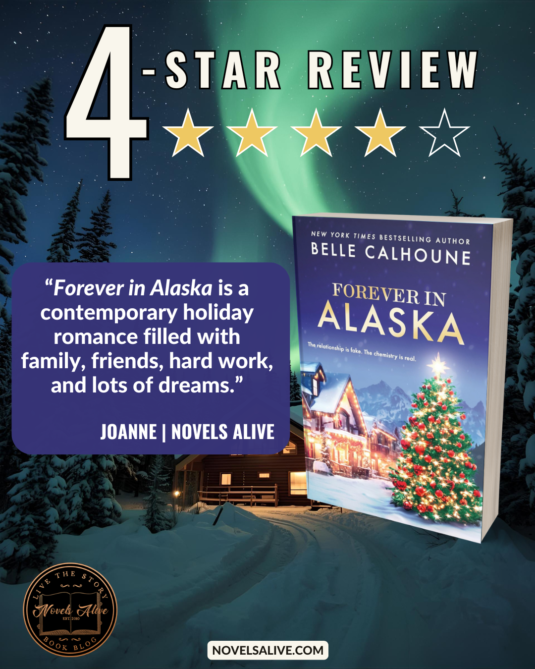Novels Alive | 4-STAR REVIEW: FOREVER IN ALASKA by Belle Calhoune