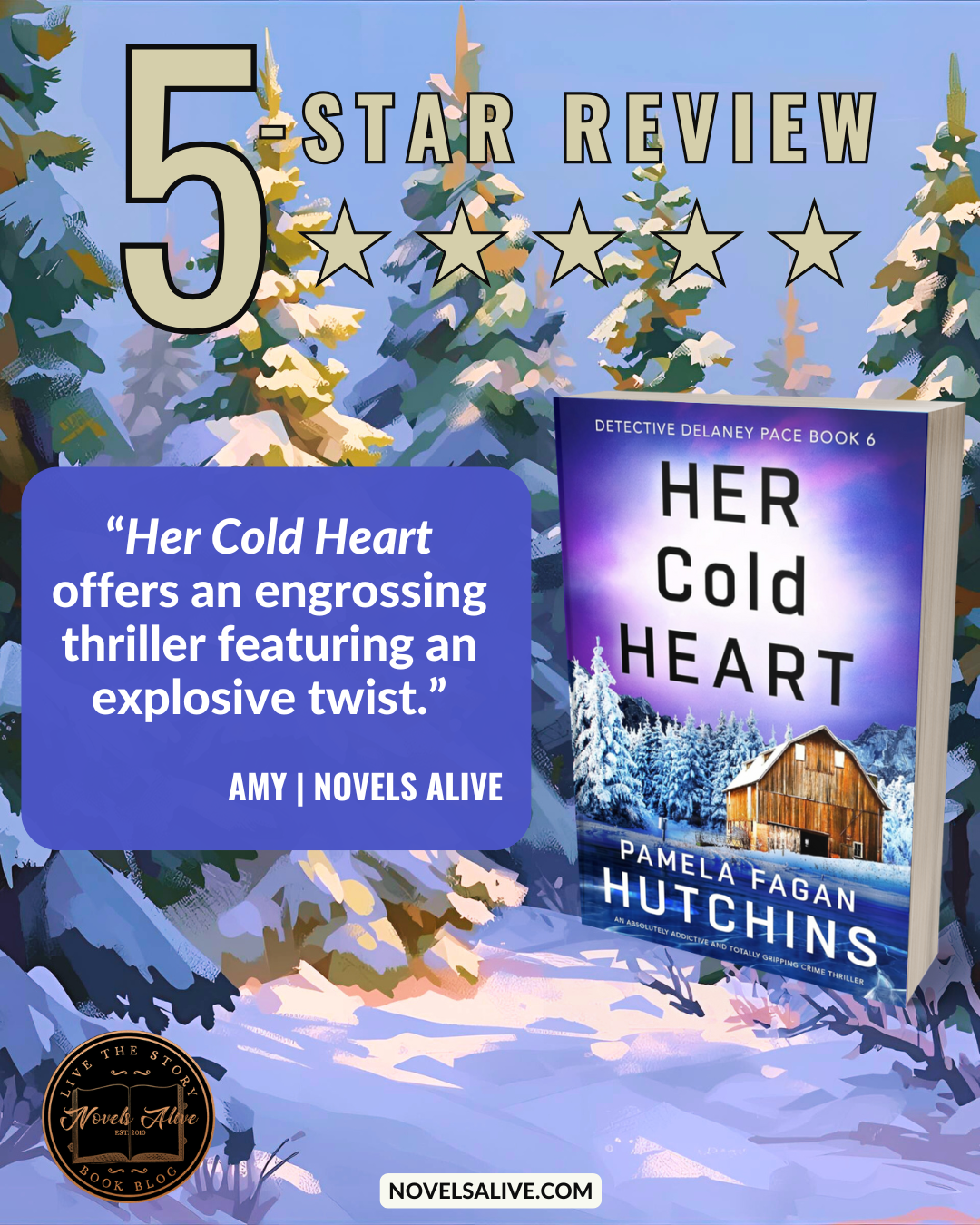 Novels Alive | 5-STAR REVIEW: HER COLD HEART By Pamela Fagan Hutchins