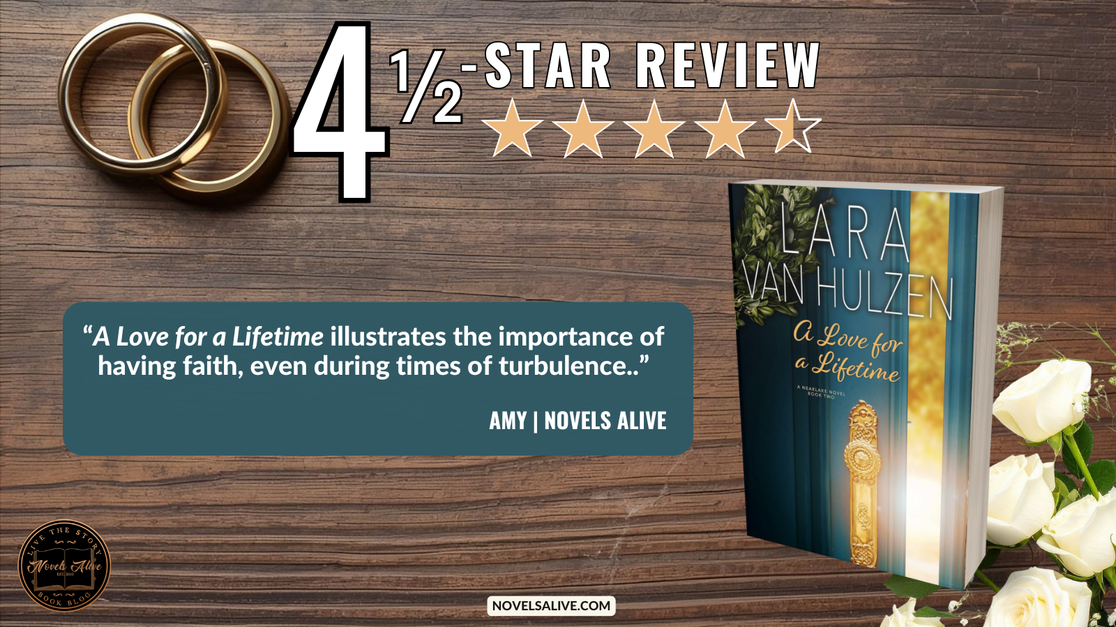 Novels Alive | 4.5-STAR REVIEW: A LOVE FOR A LIFETIME by Lara Van Hulzen