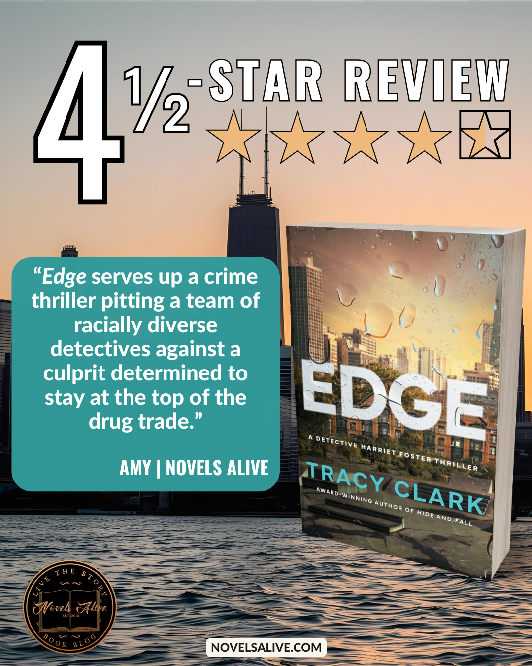 Novels Alive | 4.5-STAR REVIEW: EDGE by Tracy Clark
