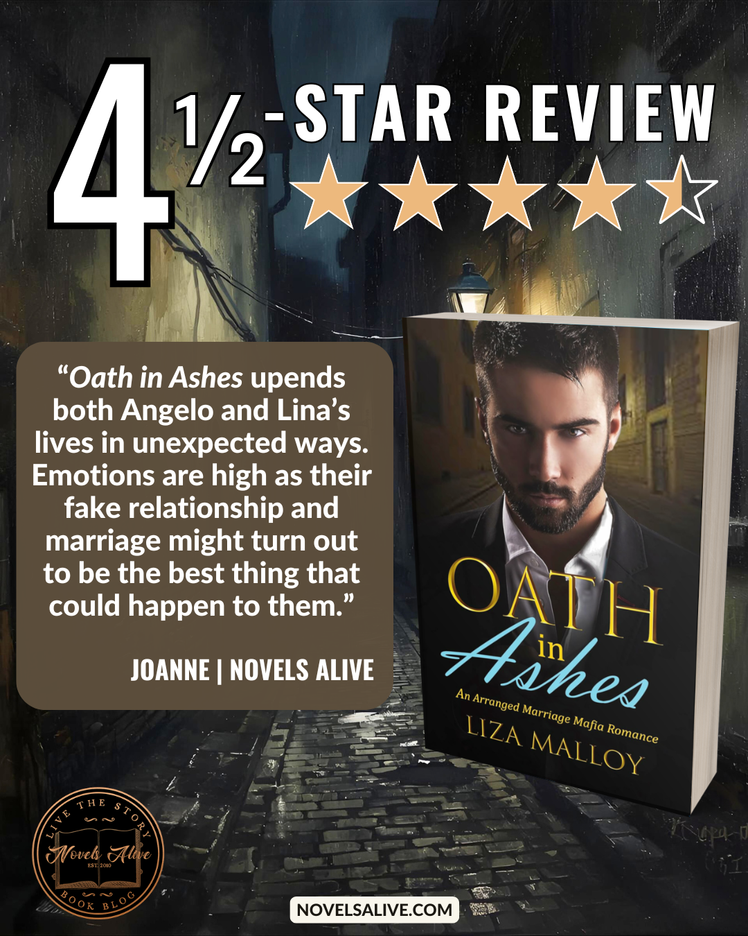 Novels Alive | 4.5-STAR REVIEW: OATH IN ASHES by Liza Malloy