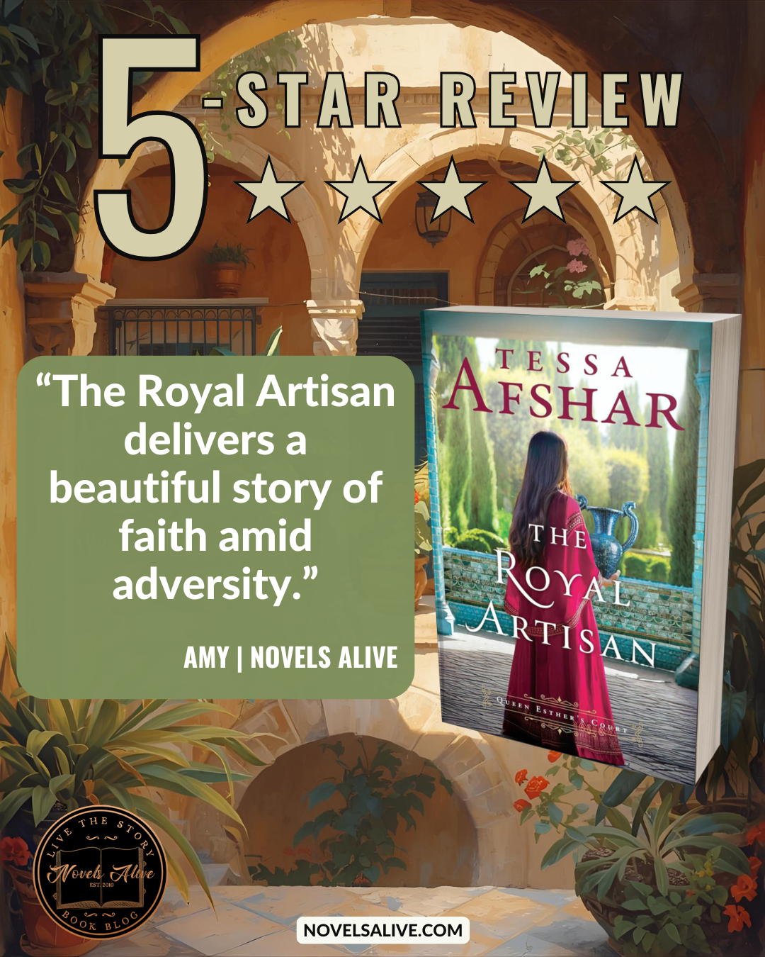 Novels Alive 5STAR REVIEW THE ROYAL ARTISAN by Tessa Afshar