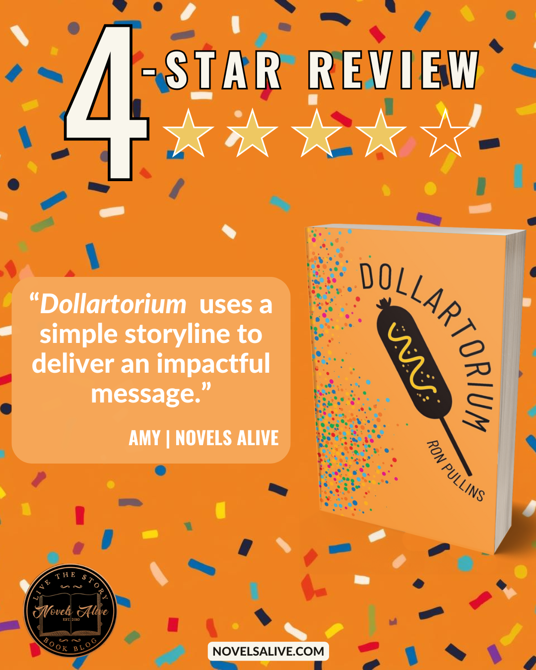 Novels Alive | 4-STAR REVIEW: DOLLARTORIUM by Ron Pullins