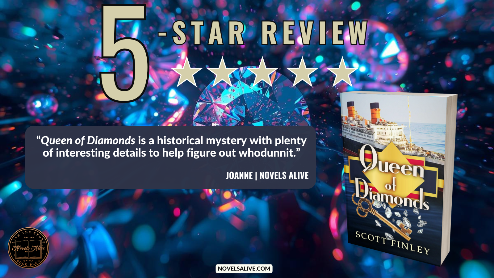Novels Alive | 5-STAR REVIEW: QUEEN OF DIAMONDS by Scott Finley