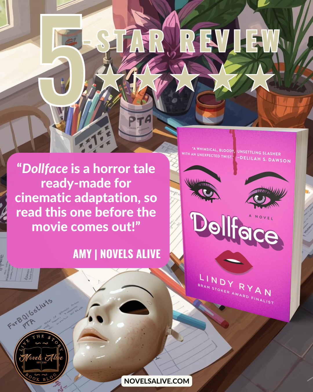 Novels Alive | 5-STAR REVIEW: DOLLFACE by Lindy Ryan