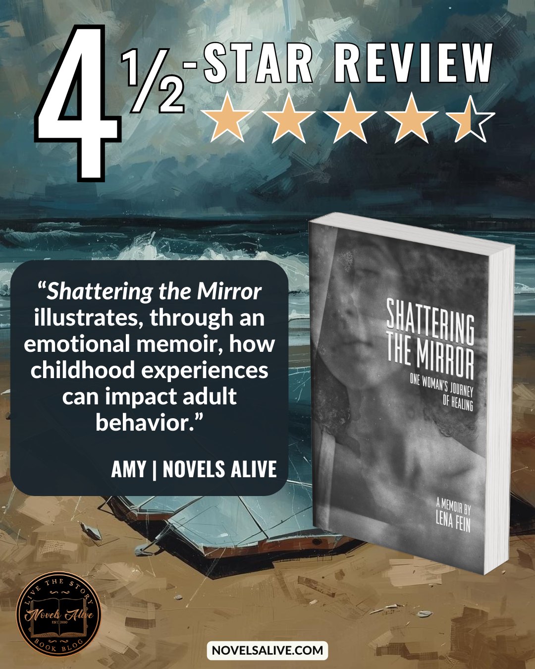 Novels Alive | 4.5-STAR REVIEW: SHATTERING THE MIRROR by Lena Fein