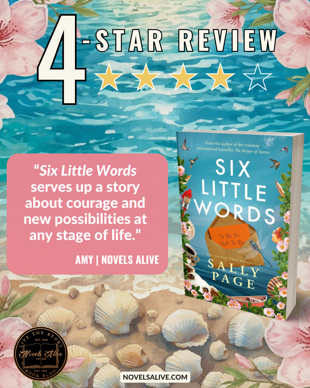 Novels Alive | 4-STAR REVIEW: SIX LITTLE WORDS by Sally Page