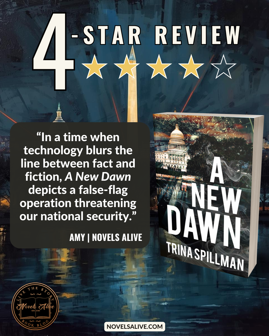 Novels Alive | 4-STAR REVIEW: A NEW DAWN by Trina Spillman