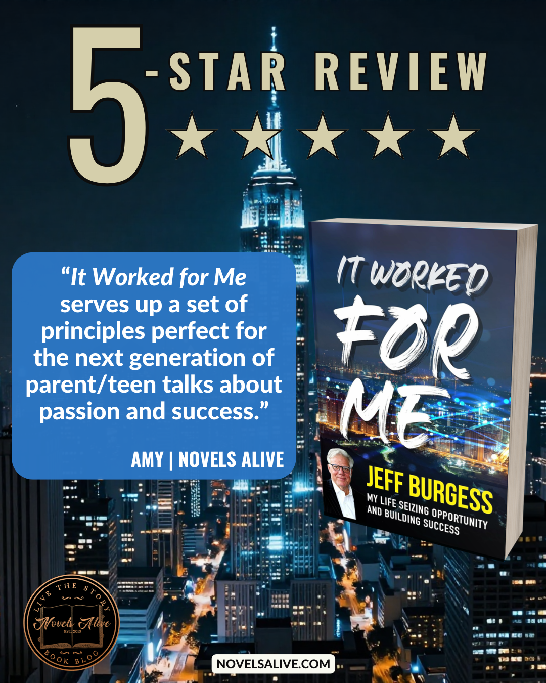 Novels Alive | 5-STAR REVIEW: IT WORKED FOR ME by Jeff Burgess