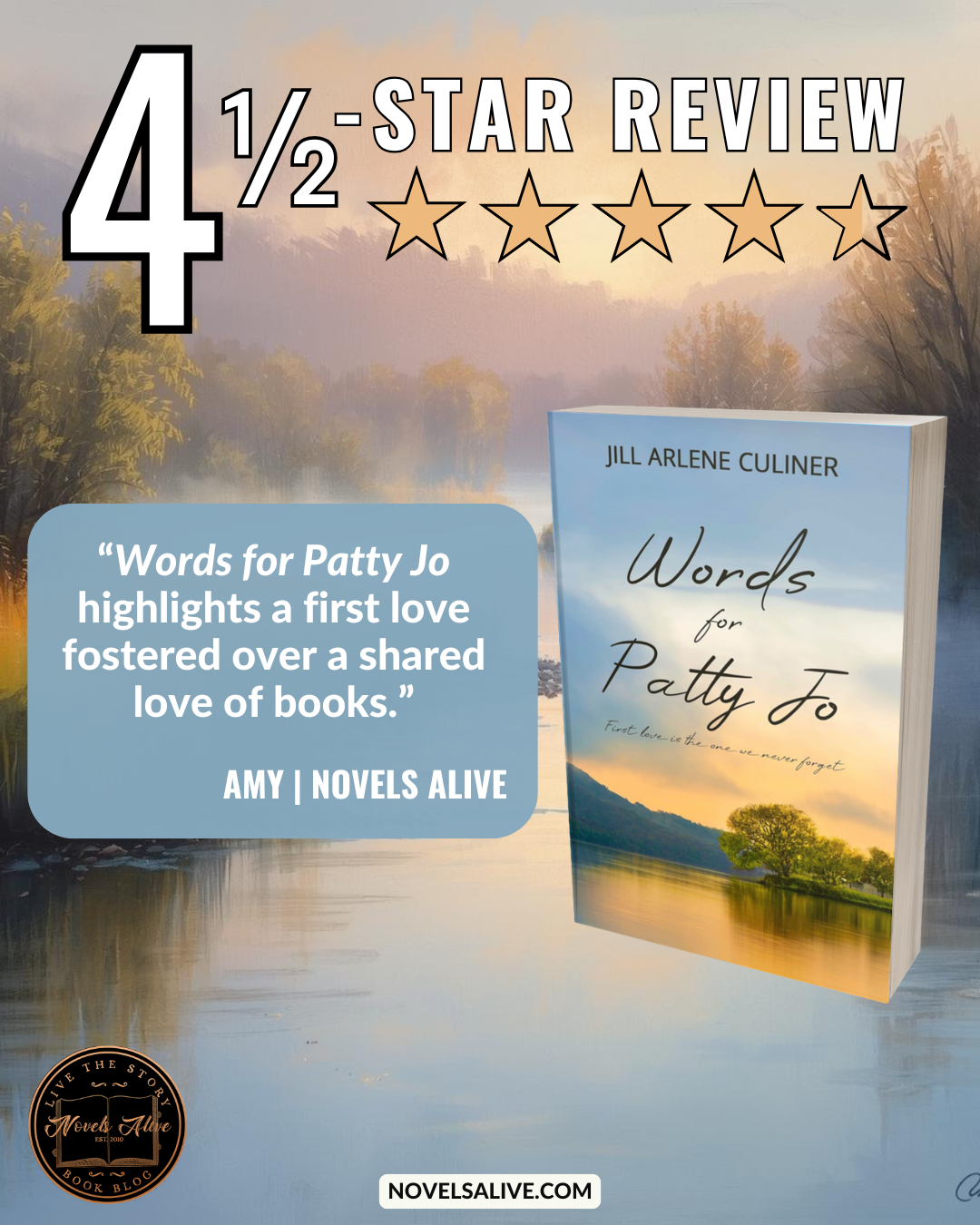 Novels Alive | 4.5-STAR REVIEW: WORDS FOR PATTY JO by Jill Arlene Culiner
