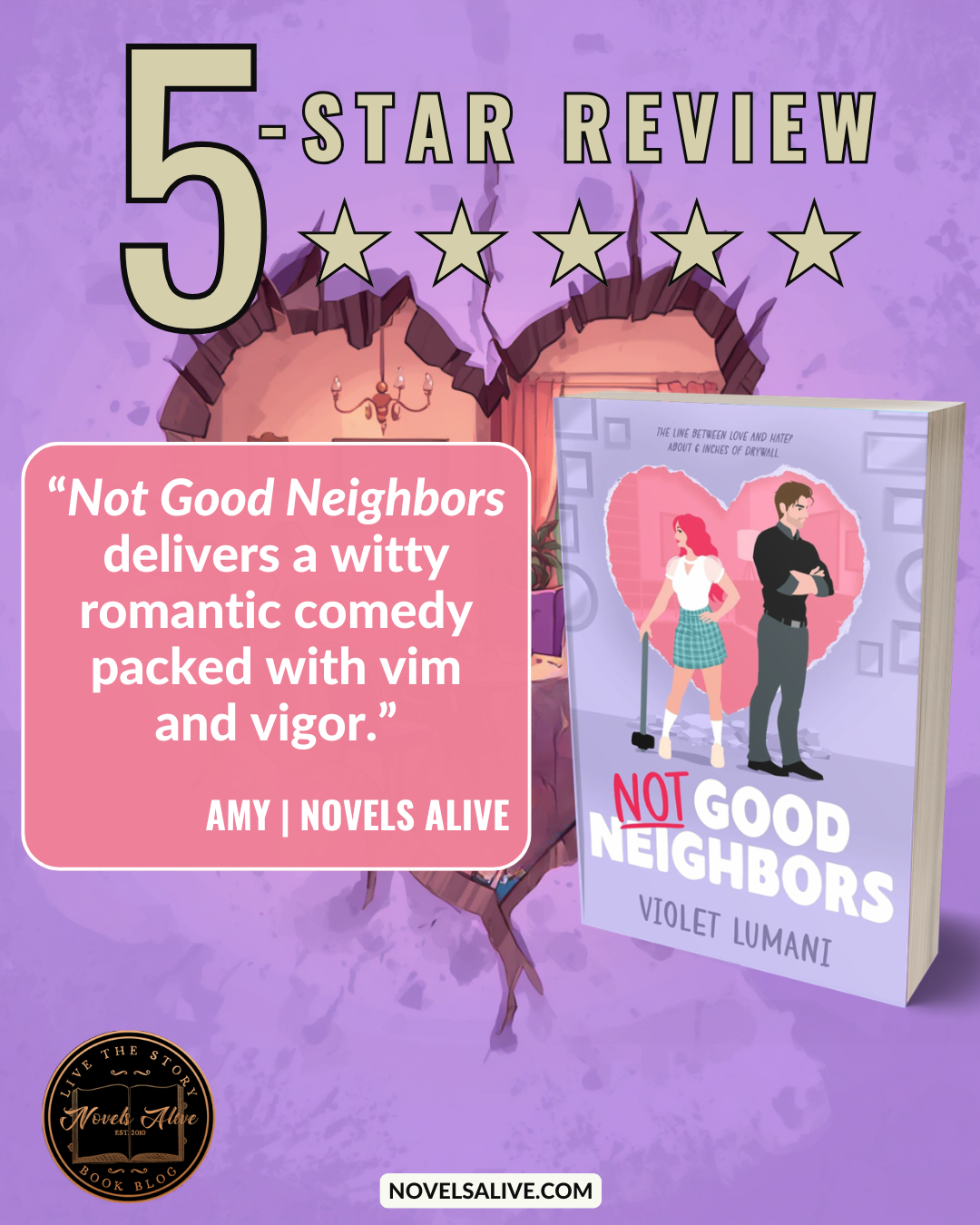 Novels Alive | 5-STAR REVIEW: NOT GOOD NEIGHBORS by Violet Lumani